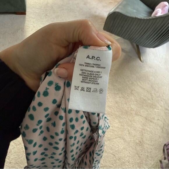 A.P.C. Pink Mathilde Blouse Size 42 - Picture 4 of 4